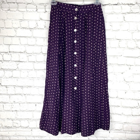 Vintage Dresses & Skirts - NWOT-VINTAGE 80s Sophisticates Petites By Jonathan Martin ButtonFront Long Skirt